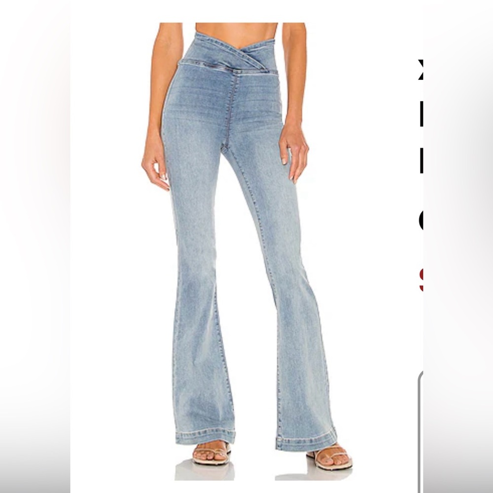 We The Free Sky Blue Flare Jeans